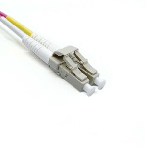 LC to LC Multimode OM4 Duplex 50/125 OFNR Fiber Optic Patch Cable