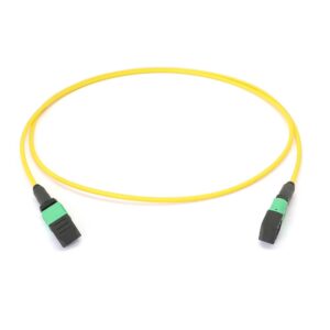 MPO to MPO Female 12 Fibers OS2 OFNP Singlemode Trunk Cable – 1M, Type B