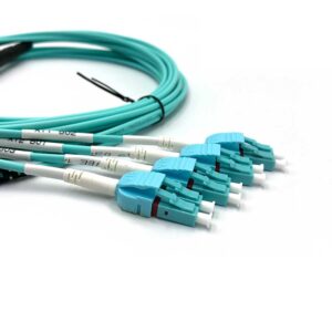 MTP Female to Uniboot LC 8 Fibers OM3 OFNP Multimode Trunk Cable