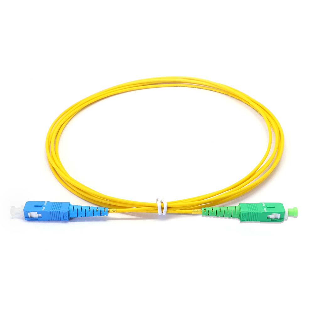 SC to SC Singlemode OS2 Simplex  9/125 OFNR Fiber Optic Patch Cable – 1M