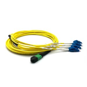 MPO Female to Uniboot LC 8 Fibers OS2  單模幹線纜線 (低煙無鹵) – 2M