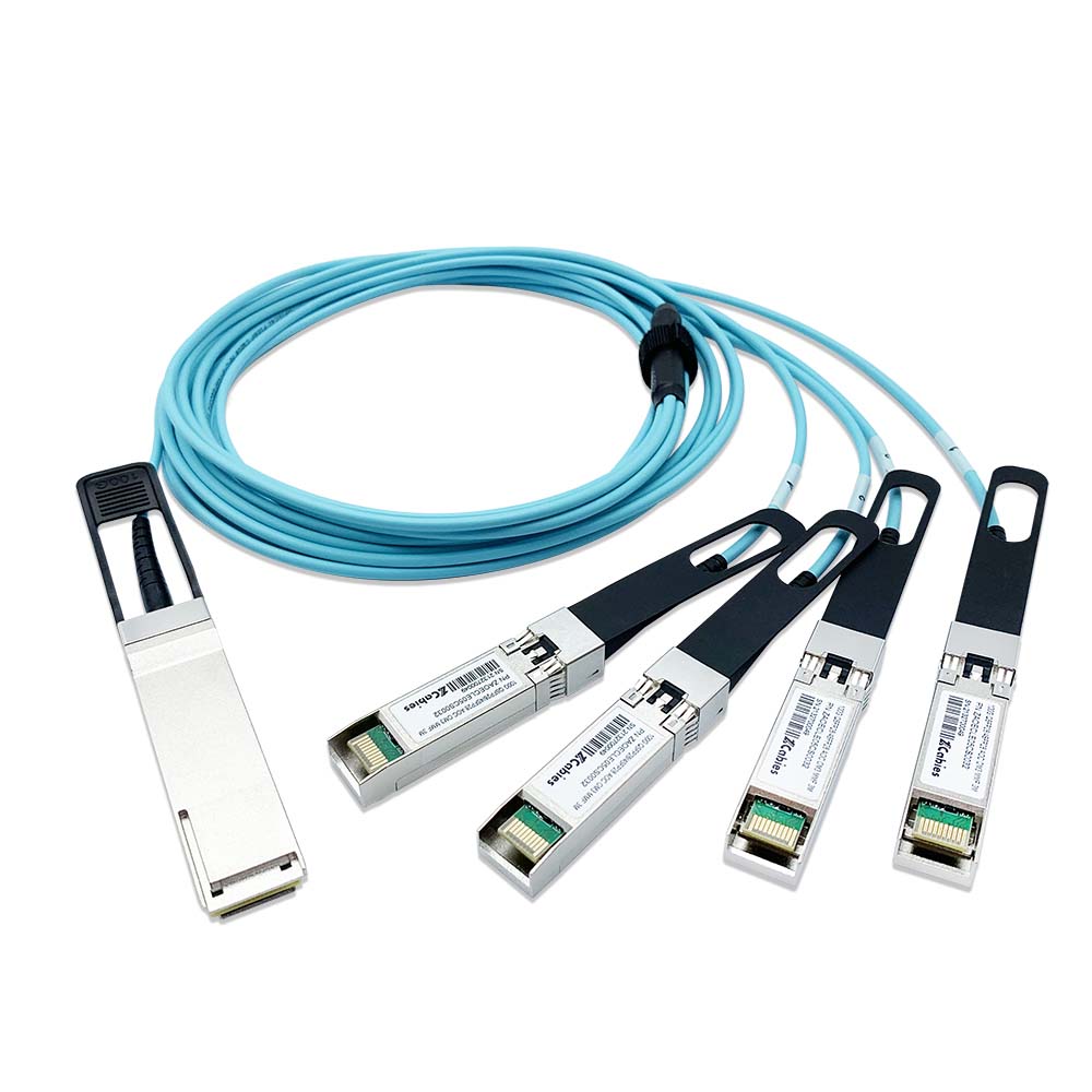 100G QSFP28 to 4*SFP28 主動式光纖纜線 (低煙無鹵) – Standard, 1M
