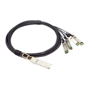 40G QSFP+  to 4*SFP+ 被動直接連接銅雙軸纜線 – Dell, 0.5M