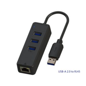 3-Port USB 3.0 Hub/USB-C to 3-Port USB-A with Gigabit Ethernet L = 150mm – 3-Port USB 3.0