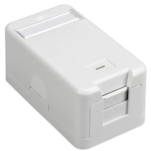 網路資訊盒帶防塵蓋與ID面板 , 1端口 / 2端口 – 1 Port