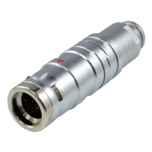 0K Metal Series, 6 Pin, Plug, Male Contact, Straight, Solder, Snap Latch, IP68(Mating) Connector