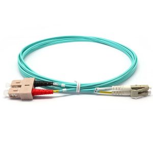 LC to SC Multimode OM3 Duplex 50/125 LSZH Fiber Optic Patch Cable