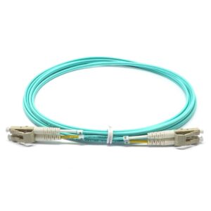 LC to LC Multimode OM3 Duplex 50/125 LSZH Fiber Optic Patch Cable – 1M