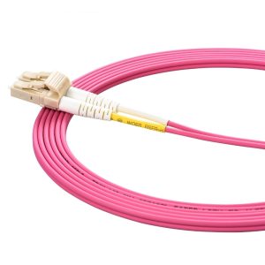 LC to LC Multimode OM4 Duplex 50/125 LSZH Fiber Optic Patch Cable