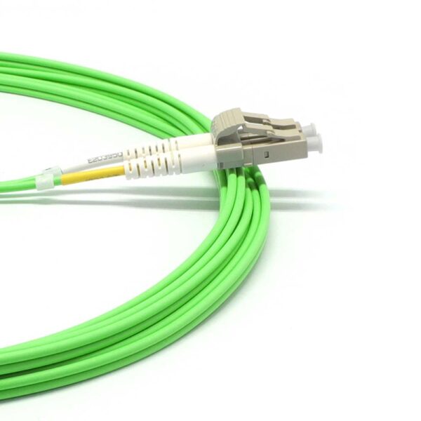 Multimode OM5 Duplex 50/125 OFNR Fiber Optic Patch Cable LC to LC