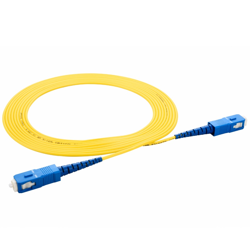 SC to SC Singlemode OS2 Simplex  9/125 OFNR Fiber Optic Patch Cable – 1M