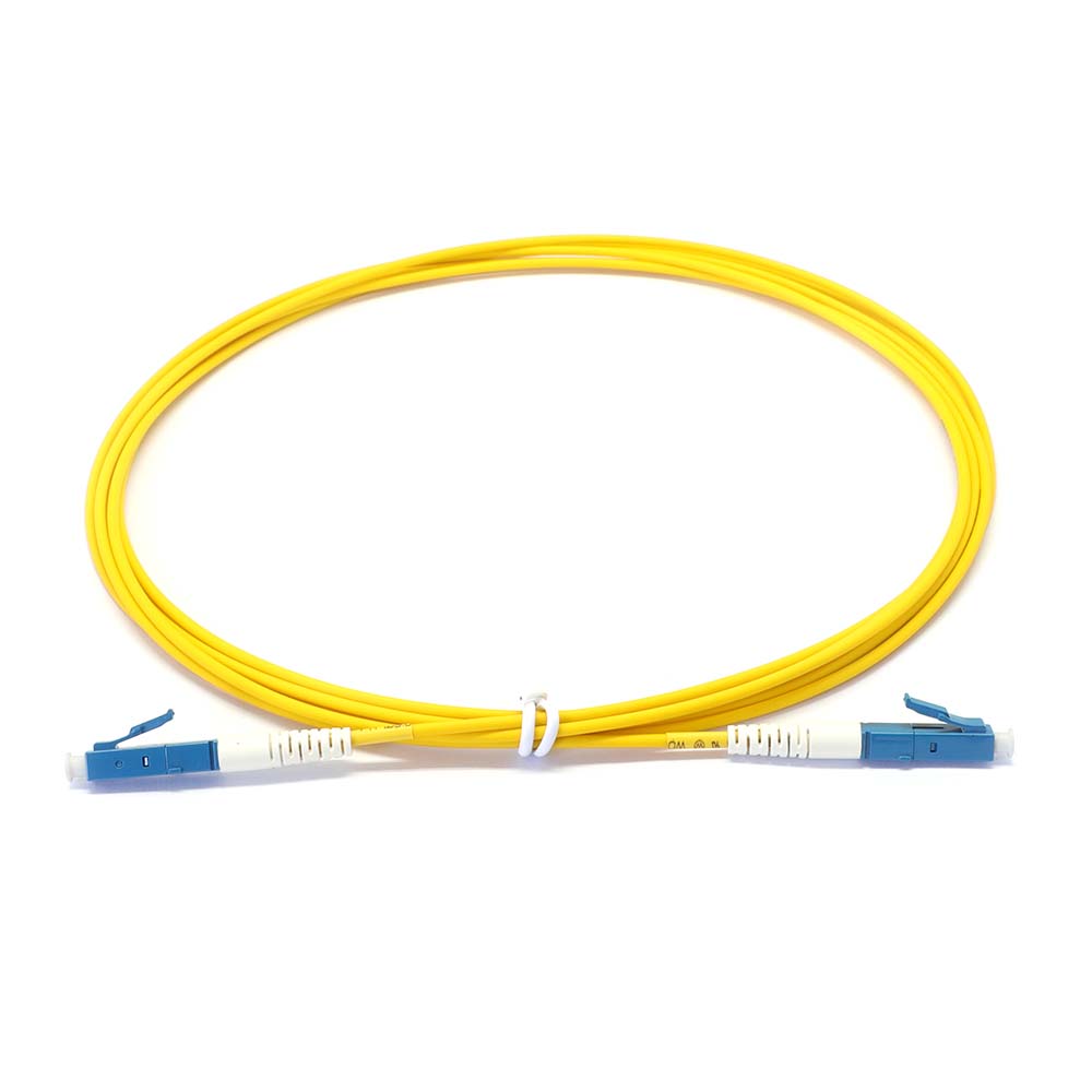 LC to LC Singlemode OS2 Simplex  9/125 OFNR Fiber Optic Patch Cable – 2M