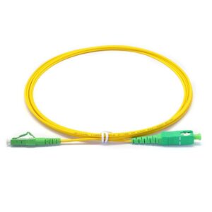 LC to SC Singlemode OS2 Simplex  9/125 OFNR Fiber Optic Patch Cable – 1M