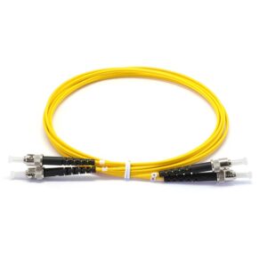 ST to ST Singlemode OS2 Duplex  9/125 LSZH Fiber Optic Patch Cable – 1M