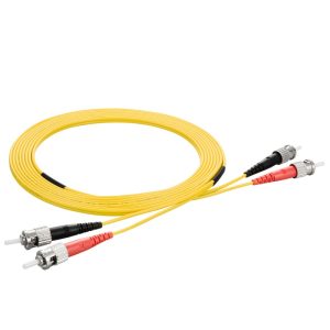 ST to ST Singlemode OS2 Duplex  9/125 OFNR Fiber Optic Patch Cable – 1M