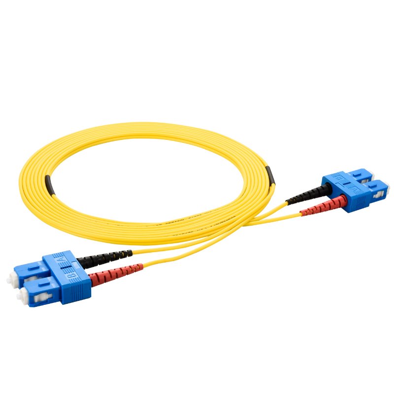 SC to SC Singlemode OS2 Duplex  9/125 OFNR Fiber Optic Patch Cable
