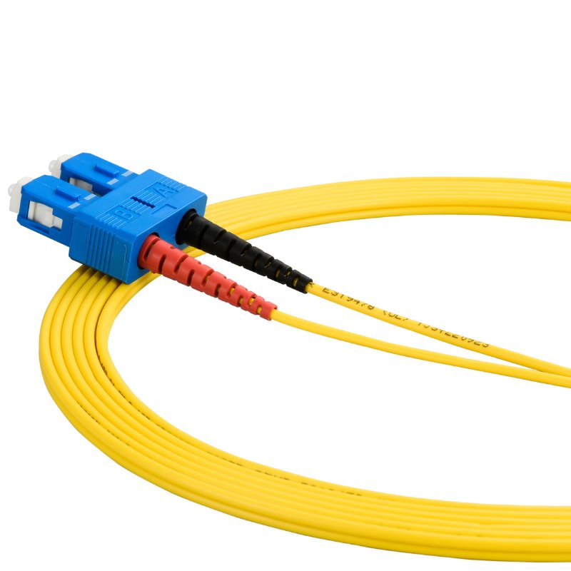 SC to ST Singlemode OS2 Duplex  9/125 OFNR Fiber Optic Patch Cable