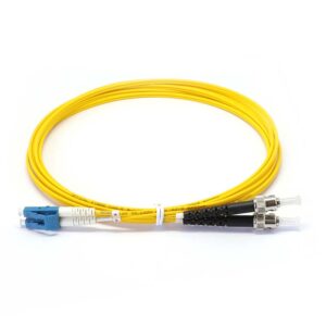 LC to ST Singlemode OS2 Duplex  9/125 OFNR Fiber Optic Patch Cable – 1M