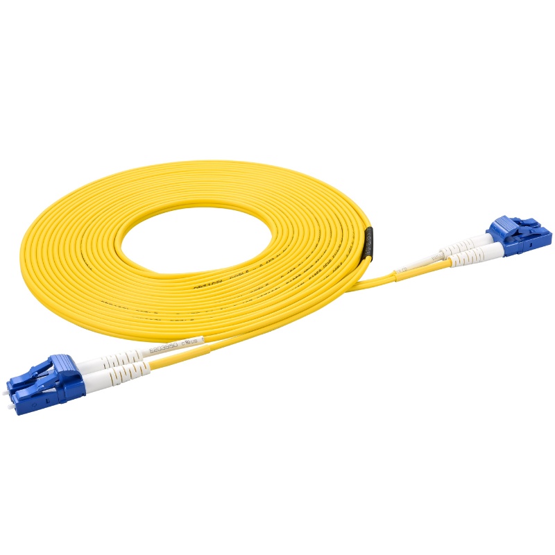 LC to LC Singlemode OS2 Duplex  9/125 OFNR Fiber Optic Patch Cable – 7M