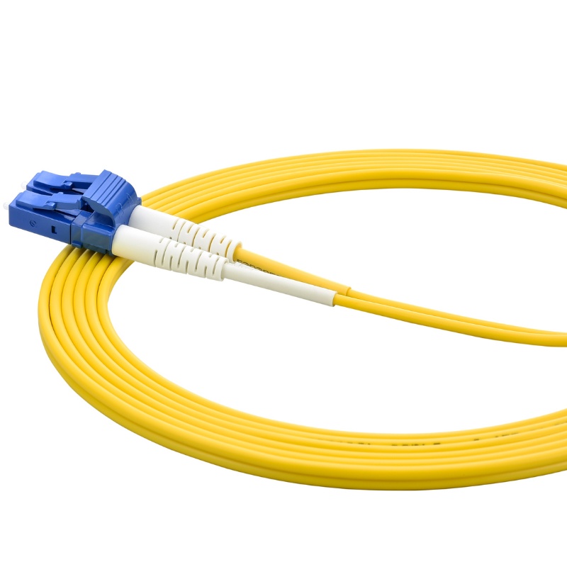 LC to LC Singlemode OS2 Duplex  9/125 OFNR Fiber Optic Patch Cable