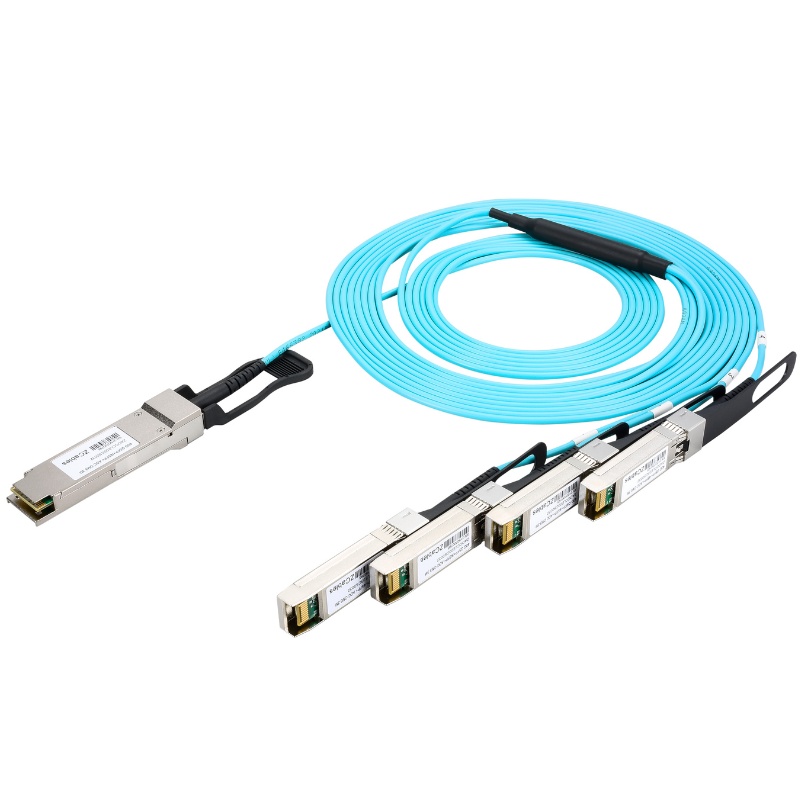 40G QSFP+ to 4*SFP+  Active Optical Cable PVC – Standard, 1M