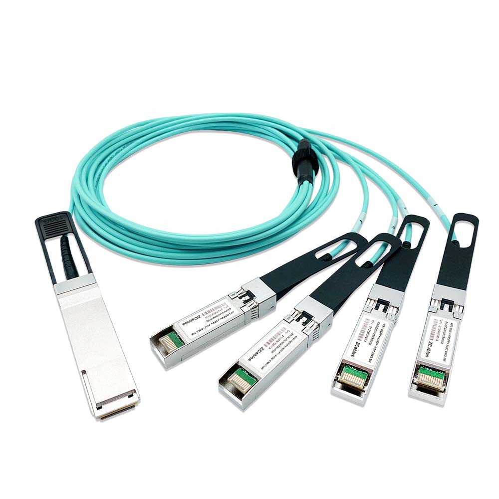 40G QSFP+ to 4*SFP+  Active Optical Cable LSZH – Standard, 1M