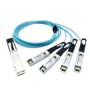 100G QSFP28 to 4*SFP28  Active Optical Cable LSZH – Standard, 10M