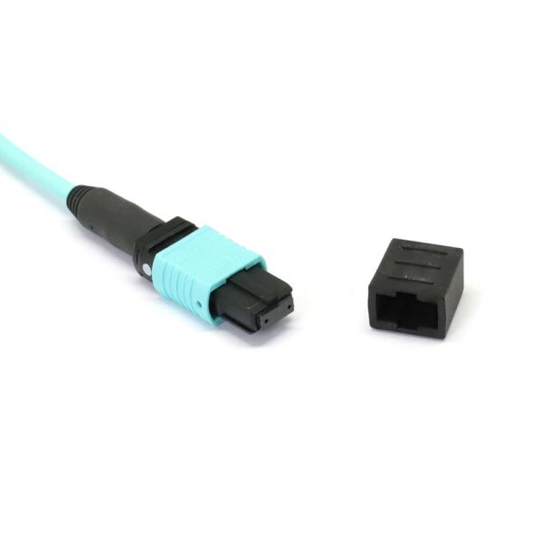 MPO to MPO Female 8 Fibers OM3 LSZH Multimode Trunk Cable