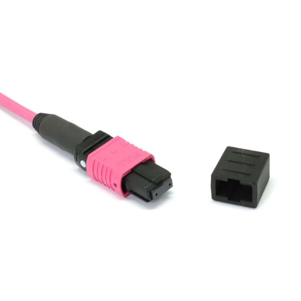 MPO to MPO Female 12 Fibers OM4 LSZH Multimode Trunk Cable