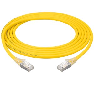 Cat8 S/FTP LSZH Ethernet Patch Cable 26AWG – 2FT, Yellow