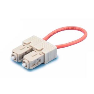 SC/UPC PVC MM 62.5/125um 3.0mm Simplex Fiber Loopback, OR – SC