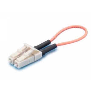 LC/UPC PVC MM 62.5/125um 2.0mm Simplex Fiber Loopback, OR – LC