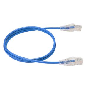 Cat6A U/UTP PVC CM Ethernet Patch Cable 28AWG