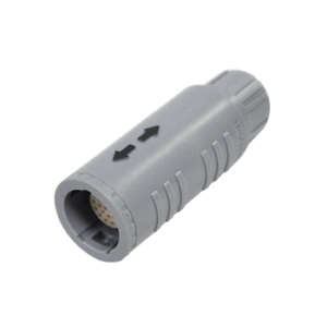Push-Pull Circular Connectors 2P Series , Free socket with cable collet, Grey PSU, Grey, Female to solder, 26pin – Push pull series connector