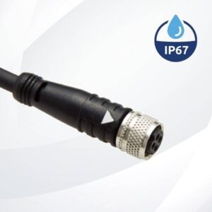 Waterproof series M8 to open cable 3Pin Plug  Female – Waterproof Series Connector