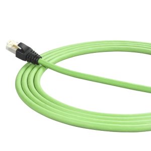 M12 A-Code 4pin Plug Male to RJ45, Cat.5E, PUR, 5M, Cable (High Flex)