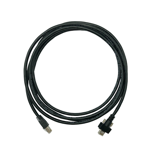 RJ45 Plug to RJ45 Plug with Dual Screw Lock Camera CAT6 SSTP Cable 3M – Standard Industry cable