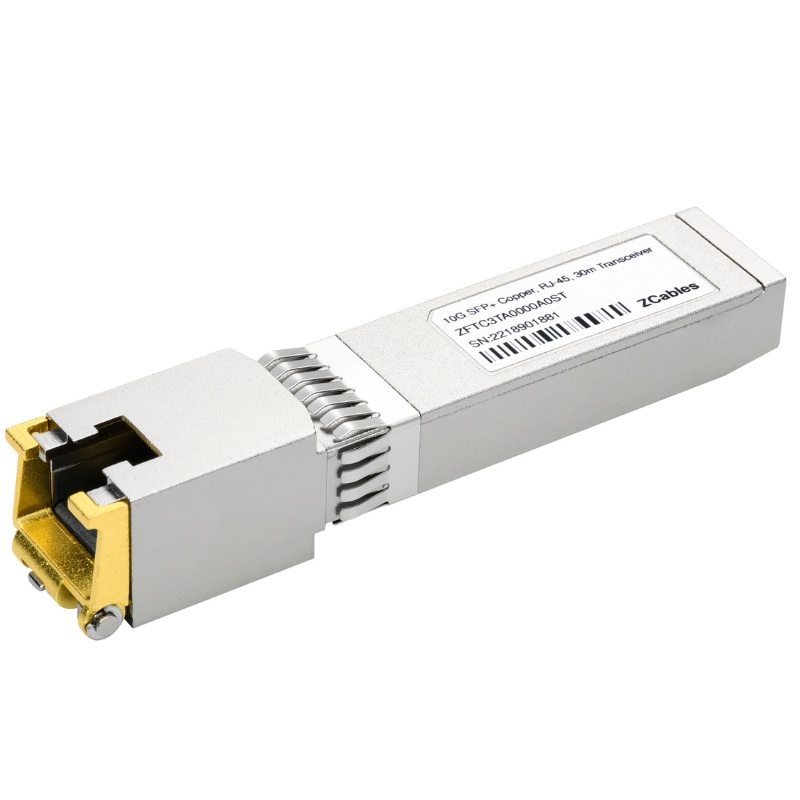 Standard Network Compatible 10G Base-T SFP+ Copper RJ45 30m Transceiver Module