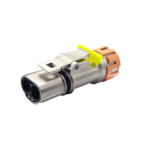 XL60, X-Code, 2 POS, Plug, Male Contact, Straight, Crimp, IP67 (Mating), Non-HVIL Connector, 6mm2