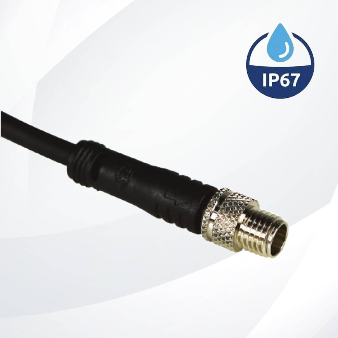 M8 Plug 3pin Male Contact to Open 3M Cable