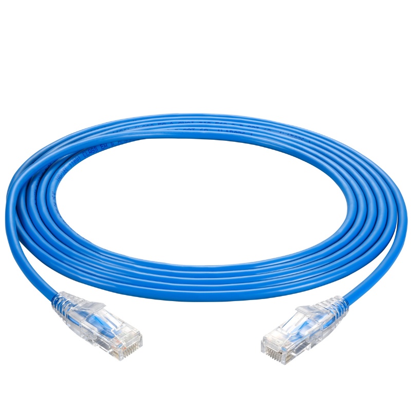 Cat6 U/UTP PVC CM Ethernet Patch Cable 24AWG – 35FT, Blue
