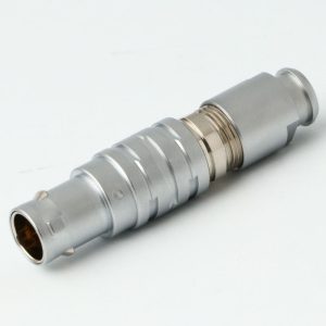 1B Metal Series, 10 Pin, Plug, Male Contact, Straight, Solder, Snap Latch, IP50 (Mating) Connector