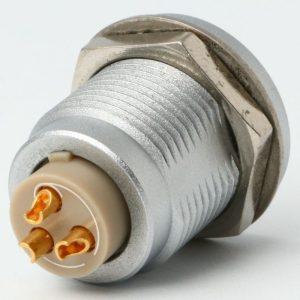 2B Metal Series, 10 Pin, Receptacle, Female Contact, Fixed Socket, Solder, Snap Latch, IP50 (Mating) Connector