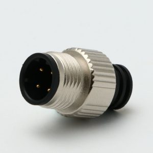 Waterproof M12 Series, A Code, 4 Pin, Plug, Male Contact, Straight, Solder, Screw Thread, IP67(Mating) Connector
