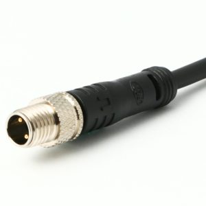 Waterproof Cable M8 Plug 4 Pin Male Contact to Open 3M