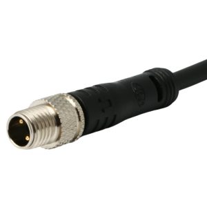 Waterproof Cable M8 Plug 4 Pin Male Contact to Open 3M