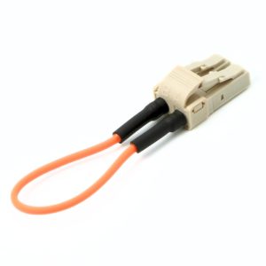 LC/UPC PVC MM 62.5/125um 2.0mm Simplex Fiber Loopback, OR