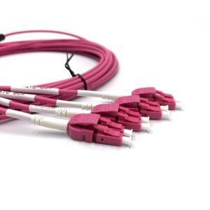 MPO Female to Uniboot LC 8 Fibers OM4 LSZH Multimode Trunk Cable